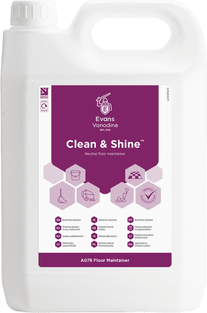 Evans clean and shine floor maintainer 5litre bottle
