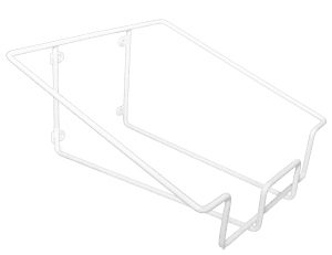 A dispensing cage designed to hold 2 5 litre bottles of cleaning chemicals.
